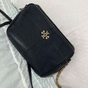 TORY BURCH Chain-Link Leather Crossbody Bag